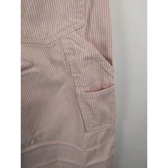 Wrangler Pants Womens 29X31 Pink Stripe Casey Jones Wide Leg Painter Pants - Picture 8 of 11